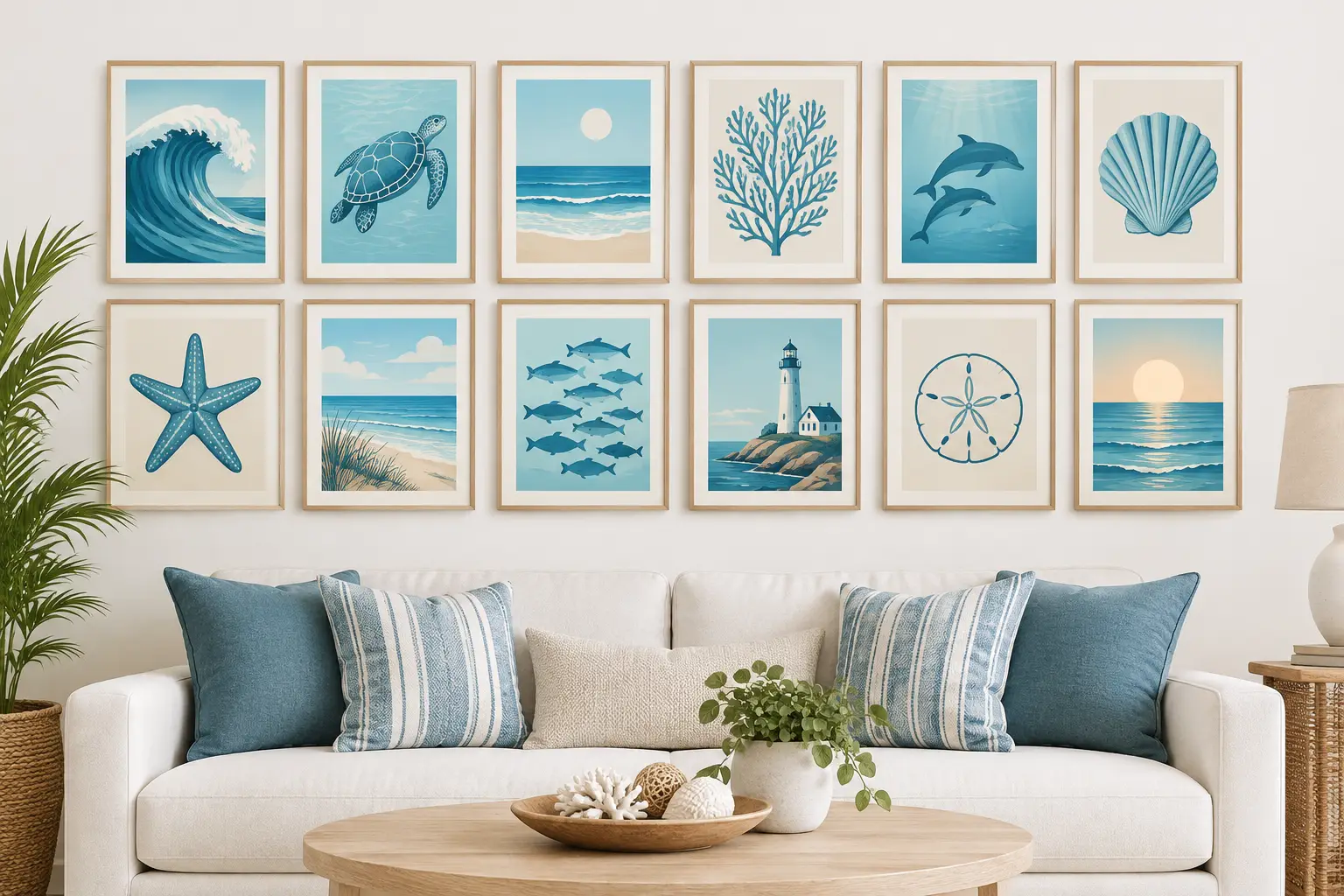 12 Best Ocean Themed Art Prints for Coastal Rooms